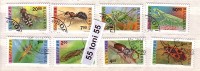 BULGARIA / Bulgarie 1992/93 INSECT 8 V.- Used/oblitere (O) - Used Stamps