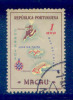 ! ! Macau - 1956 Maps 1 A - Af. 386 - Used - Oblitérés