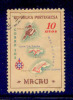 ! ! Macau - 1956 Maps 10 A - Af. 389 - Used - Usados