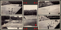 TOURNOI ROLAND GARROS - 1931 : LOT De 5 PHOTOS ~ 6,5 X 4,2 CM Avec BOROTRA / BOUSSUS / BUZELET / COLLINS / ... (k-637) - Tennis