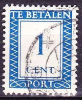 1947-1958 Strafportzegels 1 Cent Verticaal WM NVPH 80 A - Postage Due