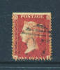 GREAT BRITAIN  -  1858  1d   Used  (faults As Scan) (Zoom In For Pl. No's - My Eyesight Is Too Bad) - Used Stamps