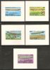 Congo (Brazzaville) 1977 Mi# 577-581 ** MNH - 5 De Luxe Souvenir Sheets - History Of The Zeppelin - Zeppelins