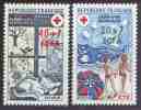 Réunion N° 431 Et 432 ** Organisation Croix Rouge. Les Saisons - Unused Stamps