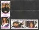 British Virgin Islands 1986 Andrew Royal Wedding Set -Se-tenant Pairs  MNH - Iles Vièrges Britanniques