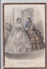 GRAVURE DE MODE EN COULEURS,ROBE DE MARIEE,PARIS BOULEVARD DES ITALIENS IL YA 200 ANS,femme Dinstinguée Innocente - Estampas & Grabados