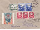VERY RARE, STAMPS, 1953, REGISTRED COVER, ROMANIA - Covers & Documents