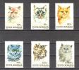 (S0689) ROMANIA, 1993 (Cats). Complete Set. Mi ## 4885-4890. MNH** - Ungebraucht