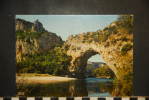 CP, 07, Le Pont D'Arc, Arche 60m De Haut, 54m D'ouverture,1973, Voyagée - Vallon Pont D'Arc