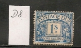 UK - POSTAGE DUE -  1914-22  SG # D8 -  USED - Impuestos