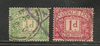 UK - POSTAGE DUE -  1924-31 - SG # D10-11 -  USED - Postage Due