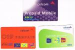 MALESIA (MALAYSIA) - CELCOM (GSM RECHARGE) - LOT OF 3 DIFFERENT   - USED °  -  RIF. 1876 - Malaysia