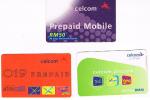MALESIA (MALAYSIA) - CELCOM (GSM RECHARGE) - LOT OF 3 DIFFERENT   - USED °  -  RIF. 1876 - Malasia