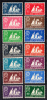 St Pierre Et Miquelon 1942 MNH Sc #300 To #313 Set Of 14 St Malo Fishing Schooner - Unused Stamps