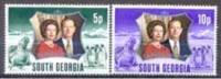 South Georgia 1972, Antarctic, Michel 43-44, MNH 16973 - Penguins