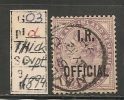 UK - OFFICIAL STAMPS - VICTORIA  1894- SG # O3d THICK OVPT - Specialised Cat - Pag. 327 - USED - - Service