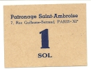 PATRONAGE DE ST AMBOISE . . 1 SOL - Bonds & Basic Needs