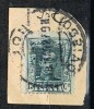 Fragmento 15 Cts Alfonso XIII Vaquer, Fechador GIJON (Oviedo) Num 315 º - Usados