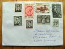 Cover Sent From Belgium To Lithuania, Antarctic Dogs, Verhaeren, Stamp On Stamp - Cartas & Documentos