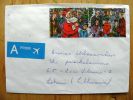 Cover Sent From Belgium To Lithuania, Santa Claus, Comics - Lettres & Documents