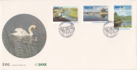 Ireland Scott #662 To #664 FDC Set Of 3 Inland Waterways - FDC