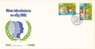 Ireland Scott #624-#625 FDC Set Of 2 International Youth Year - FDC