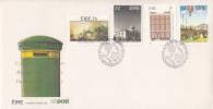 Ireland Scott #608-#611 FDC Cork City, Royal Irish Academy, Dunsink Observatory, 1st Irish Flight - Anniversaries - FDC