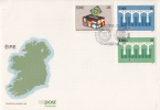 Ireland Scott #591-#593 FDC 2nd European Parliament Election, Europa - FDC