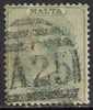 MALTA 1885 1/2d GREEN Nº 5 - Malte (...-1964)