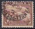 MALTA 1899 1f BROWN Nº 12 - Malte (...-1964)