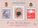 HUNGARY. 1991. Visiting Of Hungary By Pope John Paul II. Special Block With Reprint Stamps, MNH××memorial Sheet - Commemorative Sheets
