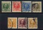 DANEMARK - FREDERIC VIII / 1907-1912 SERIE # 55 A 61 OB. / COTE 15.40 EUROS(ref T1253) - Usati