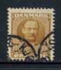 DANEMARK - FREDERIC VIII / 1907-1912 #  61 - 100 ö Jaune Bistre OB. / COTE 4.00 EUROS (ref T1254) - Usati