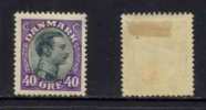 DANEMARK - CHRISTIAN X / 1919-1920 #  111 - 40 ø VIOLET ET GRIS * / COTE 13.00 EUROS (ref T1267) - Neufs