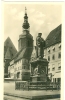 Eisleben, Markt Mit Geschäft Und Lutherdenkmal, Ca. 40er Jahre - Eisleben