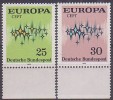 EUROPA  - ALLEMAGNE 1972 - Yvert N° 567/568 - NEUF SANS CHARNIERE - 1972