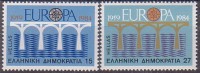 EUROPA  - GRECE 1984 - Yvert N° 1533/1534 - NEUFS SANS CHARNIERE (2) - 1984