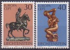 EUROPA  - LIECHTENSTEIN 1974 - Yvert N° 543/544 - NEUFS SANS CHARNIERE - 1974