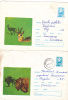 BISON, DEER, 2X, 1972, COVER STATIONERY, ENTIER POSTAL, SENT TO MAIL, ROMANIA - Cows