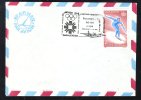 WINTER OLYMPICS, 1984, METER MARK ON COVER, ROMANIA - Invierno 1984: Sarajevo