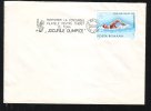 OLYMPICS, 1984, SWIMMING, METER MARK ON COVER, ROMANIA - Summer 1984: Los Angeles