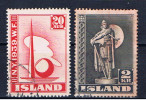 IS+ Island 1939 Mi 204 214 EXPO, Leif Eriksson - Oblitérés