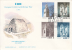 Ireland Scott #376-#379 FDC European Architectural Heritage Year - Clock Tower, Holycross Abbey - FDC