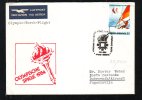 OLYMPIC GAMES TORCH TOUR, 1984, SPECIAL COVER, OBLITERATION CONCORDANTE, GREECE - Summer 1984: Los Angeles