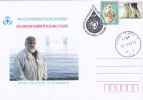 DAN LAUFER IN SVALBARD, 2009, SPECIAL COVER, OBLITERATION CONCORDANTE, ROMANIA - Erforscher