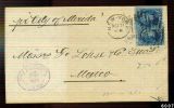 RB)1880 USA, MARITIME MAIL, CIRCULATED COVER TO MEXICO, SHIP CITY OF MERIDA, XF - Lettres & Documents
