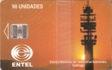 TARJETA DE CHILE DE UNA ANTENA DE TELECOMUNICACIONES (SATELLITE) NUEVA-MINT - Astronomy