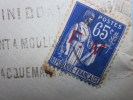 Militaria Lettre D'amour-timbre FM N°8>Saint-Louis>cavalier 9é Régt Cuirassier 2é Escadron 2é Peloton La Part-Dieu - Timbres De Franchise Militaire