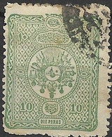 TURKEY 1892 Arms - 10pa Green FU - Gebruikt