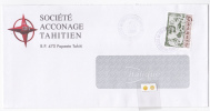 Polynésie Française / Tahiti - 1 Enveloppe Timbrée En 2008 - Storia Postale